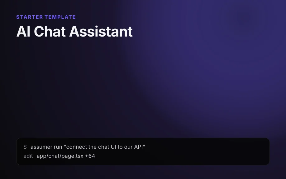 AI Chat Assistant Template