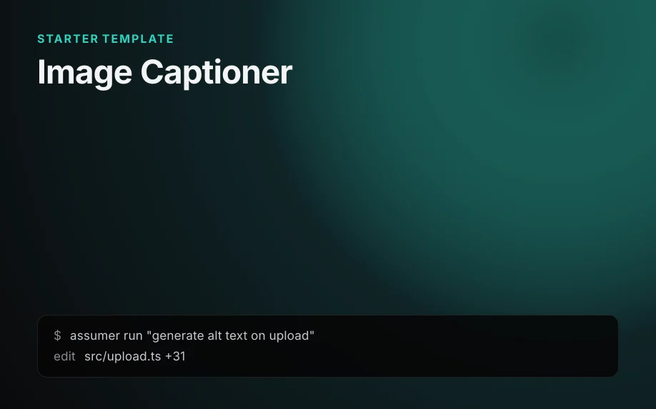 Image Captioner Template