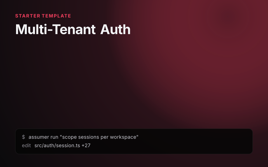 Multi-Tenant Auth Template